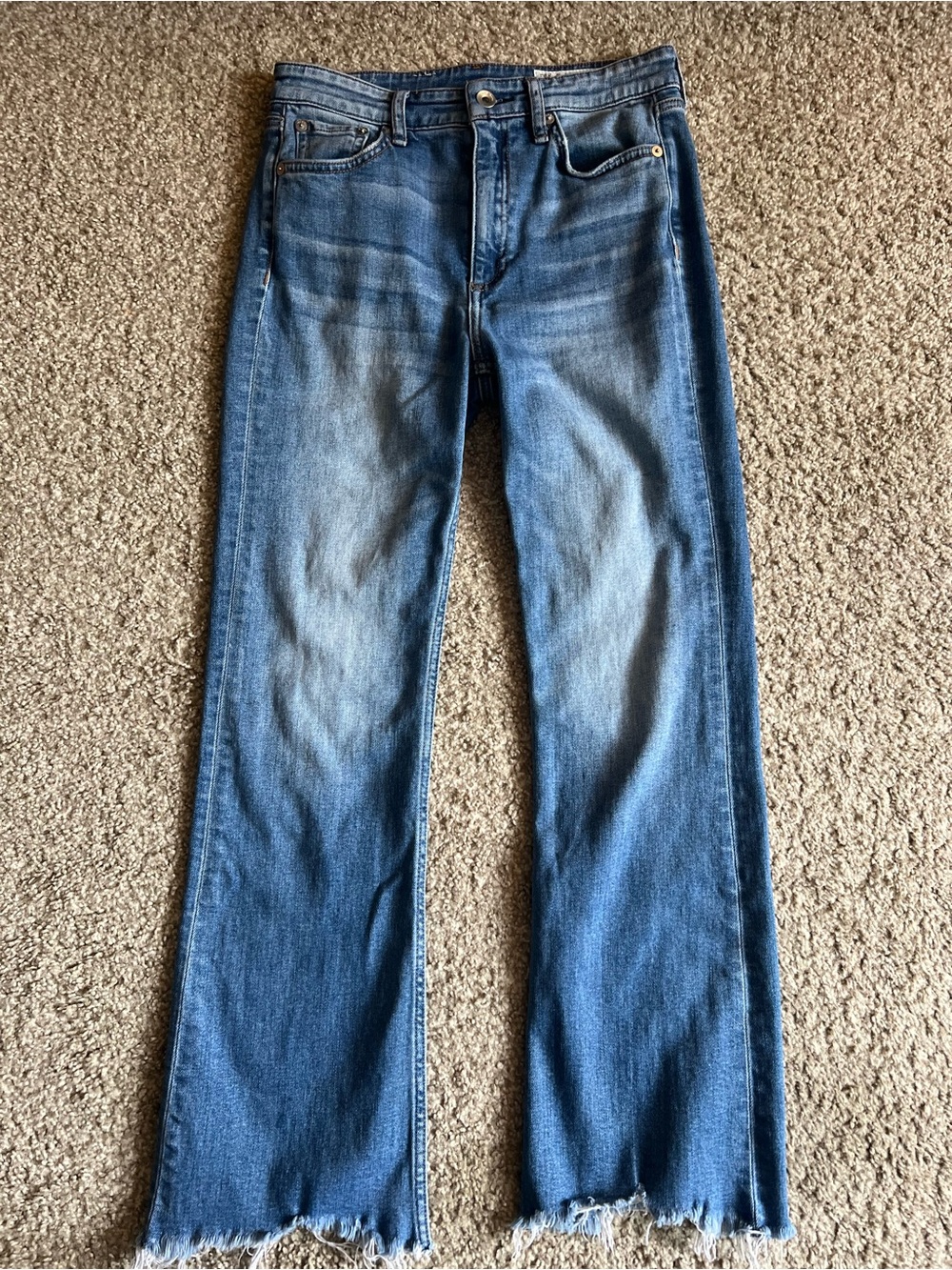 rag & bone Women's Blue Flare Jeans